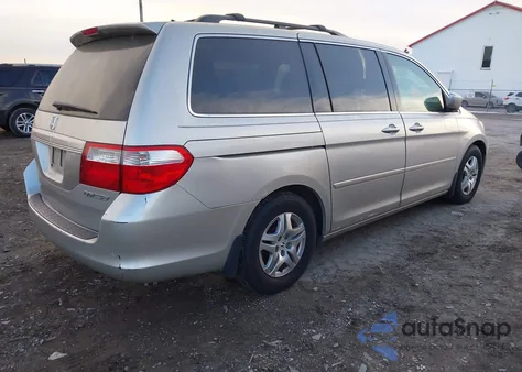 2005 Honda Odyssey Ex-L из США, поврежденный, VIN 5FNRL38755B132519